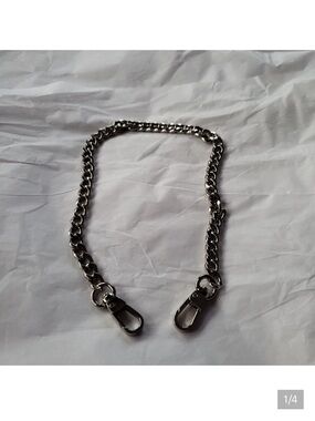 Silver Chain Strap with Lobster Clasps